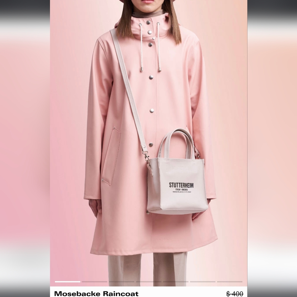 Mosebake stutterheim raincoat pink